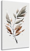 Stampa su tela – Foglie in movimento con un tocco di minimalismo