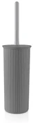 Portascopino WC in plastica Soft Touch Grigio antracite serie Jinko