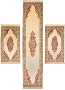 Cashmere Silk Tappeto 330x80 (Indian) Annodato A Mano