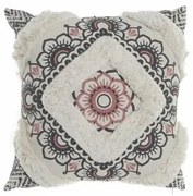 Cuscino DKD Home Decor 8424001833795 Bianco Nero Quadrato Coloniale 45 x 10 x 45 cm