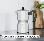 CAFFETTIERA MOKA MACCHINETTA CAFFÈ ESPRESSO NAPOLETANO MISURA 3 TAZZE