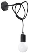 Applique EDISON 1xE27/60W/230V nero