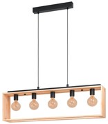 Lampadario Industriale Famborough marrone E27 EGLO