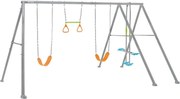 Intex - altalena grigio con set di gioco a 4 funzioni 465x249x203 cm - cod. 44131