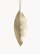 Set di 4 addobbi di Natale in ottone Leaf