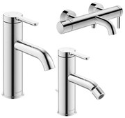 Duravit C1 Set Miscelatori Lavabo Bidet e Vasca Esterno Cromo