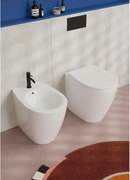 Coppia di sanitari filoparete Aria con sedile incluso Galassia Home