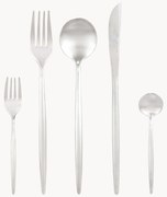 Set di posate con finitura opaca spazzolata in diverse misure di set Shimmer