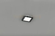 Camillus plafoniera led quadrata metallo nero opaco con funzione di...