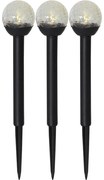 Set di 3 luci LED solari da esterno, altezza 23 cm Roma - Star Trading