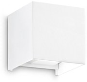 Applique Da Parete Contemporaneo Atom Alluminio Bianco Led 12W 3000K Ip54