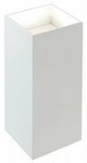 Applique Da Esterno Moderna Tower Alluminio E Vetro Bianco Led 6,6W 4000K