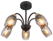 Globo 60297-5D - Lampadario a sospensione con supporto rigido GERLY 5xE14/25W/230V