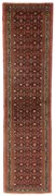 Hamedan Tappeto 80x290 Rosso (Iran) Annodato A Mano