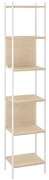 Colonna per mobile bagno Easy SENSEA P 32 x L 40 x H 184 cm bianco placcato legno