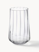 Set di 6 bicchieri plissettati in cristallo Bernadotte