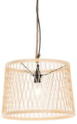 Lampada a sospensione da esterno rustica in rattan 40 cm - Calamus