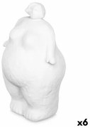 Statua Decorativa Bianco Dolomite 14 x 25 x 11 cm (6 Unità) Donna In piedi