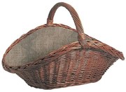 Cestino in vimini per legno con manico 50x70 cm