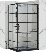 Cabina doccia Rea Concept Black 80x100