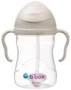 Tazza con cannuccia - beige 240 ml