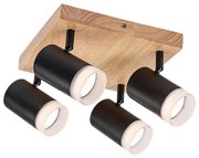 Rabalux 73124 - Plafoniera TORAS 4xGU10/5W/230V rovere