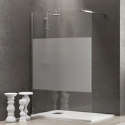 Kamalu - doccia walk-in 70cm vetro serigrafato altezza 185cm kw1000s