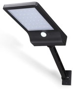 Faro Led 2,3W Nero con pannello solare IP65 Bianco freddo 6500K con sensore crepuscolare e di movimento Aigostar