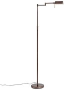 Lampada da terra di design bronzo scuro incl. LED con dimmer touch - Notia