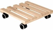 Supporto con Ruote per Vasi EDA   Legno 29 x 29 x 8 cm