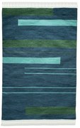 Tappeto da esterno bifacciale blu scuro in plastica riciclata , 160 x 230 cm Marlin - Green Decore