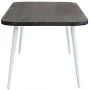 Tavolo Granada - Alluminio Bianco con Piano Grigio 160x90 cm