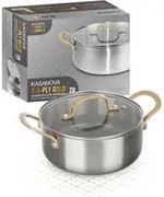 Casseruola 20 cm triplo strato Tri Ply - Gold con coperchio
