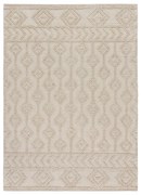 Tappeto color crema in cotone riciclato lavabile/tessuto a mano 120x170 cm Pamuk – Universal