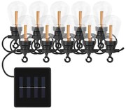 Catena decorativa solare a LED 10xLED/0,6W/1,2V 4,5m IP44 800 mAh