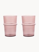 Bicchieri acqua in vetro soffiato Boya 2 pz