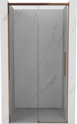 Mexen Rox porta doccia scorrevole 110 cm, trasparente, oro rosa - 8C2-110-000-60-00