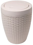 Cestino da bagno in rattan crema Calico, 5 l - Addis