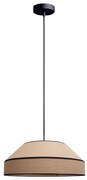 Lampadario a sospensione con filo MANISO 1xE27/60W/230V diametro 45 cm beige