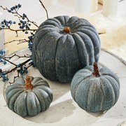 LOBERON Set di 3 zucche decorative Pumpkin