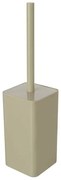 Porta scopino wc beige completo di scopino con setole morbide Star