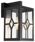 Lampada da parete per esterni classica nera IP44 - Dover