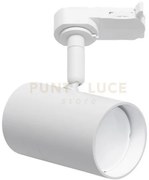 Gfa1060- proiettore in alluminio bianco per binario trifase 1 luce ...