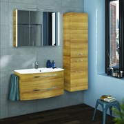 Mobile sottolavabo e lavabo Image rovere riviera L 90 x H 48 x P 48 cm 1 vasca