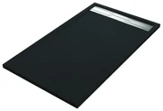 Piatto doccia SENSEA in resina Neo Metal Grid nero L 70 x L 140 x H 3.5 cm opaco effetto pietra