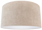 Paralume in tessuto marrone chiaro rotondo 50/50/25