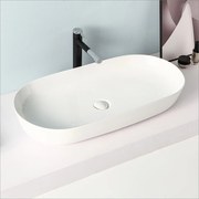 Lavabo D'Appoggio 82x41,5 Cm Rubicer "Break The Rules" Bianco Lucido