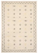 Tappeto Sarawi geometrico in cotone beige/arancio/ grigio, L 230 x L 160 cm