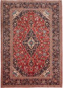 Kashan Tappeto 210 x 290 Rosso (Iran) Annodato A Mano