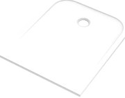 Piatto doccia SENSEA in carbonato di calcio Easy V2 bianco L 80 x L 100 x H 2.5 cm opaco